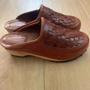 Vintage Zodiac Leather Clogs